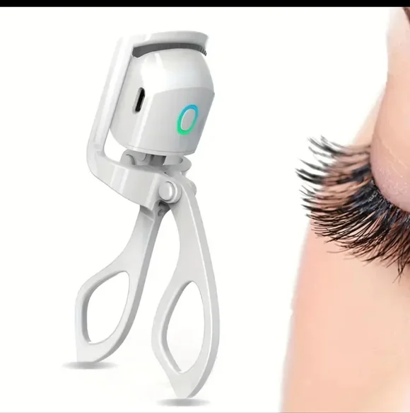 White Electric Eyelash Curler for Precision Lash Lifting - Picture 1 of 7